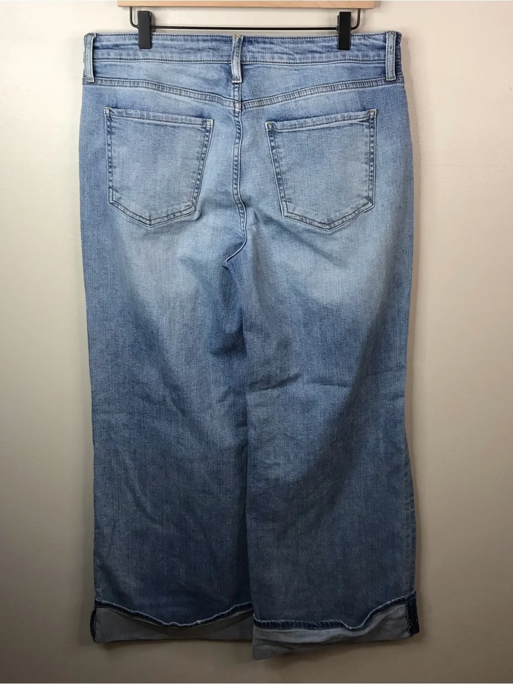 Kut from the Kloth Meg Fab Ab Wide Leg High Rise Jeans Sz 12